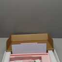 Garood, Big Compact Glass Desktop Whiteboard with Storage – 12 x 7 in Dry Erase Board for Desk, Home Office, School  Space-Saving Organizer, Aesthetic Pink