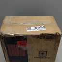 9Pcs Acacia Wood Interlocking Patio Deck Tiles, 12 x 12 x 0.9 Inch Outdoor Flooring, Waterproof for All-Weather Use  Striped, Dark Brown