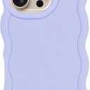 Slim Fit Case for iPhone 11 Pro 5.8-Inch, Wave Frame, Cute Soft TPU Thin Protective Phone Cover for Women, Light Purple