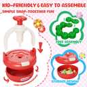 Craft Kits for Girls 4-8 Year Old, Christmas Gift for Grandkids, Arts and Crafts for Kids Ages 8-12 4-8 4-6, DIY Flower Making Kit for Kids, Birthday Gifts for Girls Toys Age 3 4 5 6 7 8 Year Old (RED)