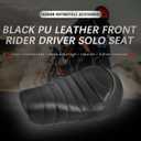 DREAMIZER Motorcycle Seat Black Sporster seat Rider Seat Compatible with Harley Sportster Iron 883 XL883N 2016-2022 (Black Rider Seat)