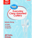 PLASTIC CUTLERY 48 PCS, Pack of 2