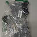 HOME MASTER HARDWARE Wood Gate Hardware Set - Heavy Duty 8" Decorative Strap Hinges and Spring Loaded Latch Kit with Screws for Outdoor Fence Swing Gate Black Finish