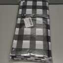 12 Pack Plastic Checkered Tablecloth, 54 x 108 Inch Disposable Waterproof Picnic Table Cover for Camping Outdoor, Rectangle Party Table Cover for Party Picnic Farm Birthday Wedding (Red, Black)