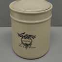 Ceramic Coffee Canister Jars,Airtight Coffee Storage Container with Handle Lid,Ceramic Food Storage Jars for Coffee Beans,Vacuum Sealed Vintage Kitchen Canisters Large,8.5 inches (Beige)