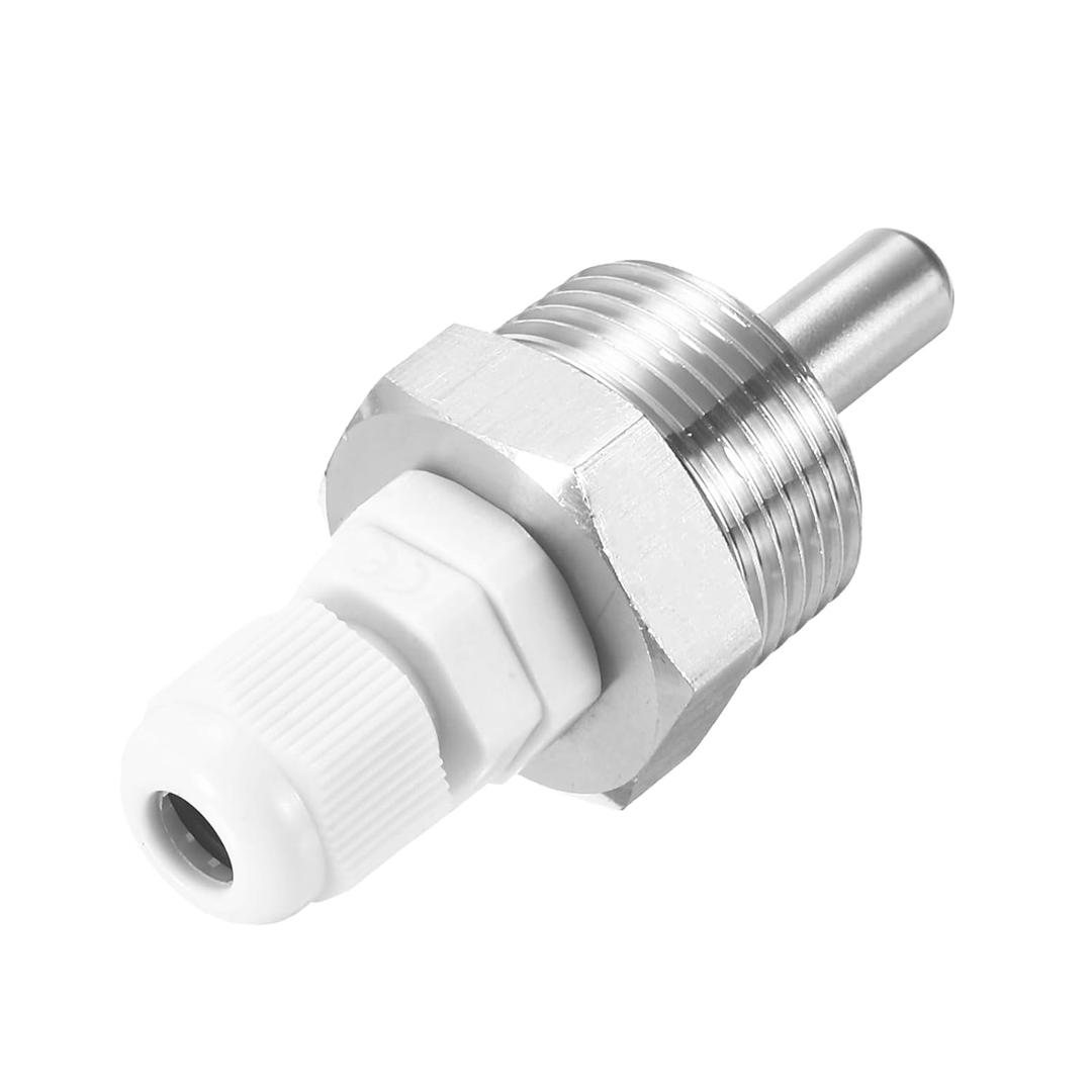 uxcell 8mm Dia G3/4 Thermowell Weldless Stainless Steel 304 with Cable Gland 30mm Length for Beer Fermenter, White