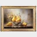 Vintage Pear Wall Art Antique Fruit Pictures Kitchen Still Life Prints Vintage Fruits Painting Still Life Fruit Poster Abstract Fruits Wall Art Pear Canvas Retro Kitchen Artwork 16x24inch No Frame