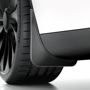 REEVAA 2025 Tesla Model Y Accessories - Mud Flaps [Protect Paint, No Drilling Required] All-Weather Mud Guard Body Kits for Model Y 2019-2024, Black (Set of 4)