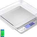 Gram Scale Small Digital Food Scale, 500g by 0.01Gram/0.001Ounce, Accurate Weighting, MEIYA Multifunction Kitchen Scale for Jewelry/Baking/Soap, 9 Units, Tare Function, LCD Display, Including Battery