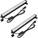 2 Pack 40W LED Shop Lights,6000K 4800LM Daylight White Garage Light with 6.5FT Power Cord & Switch,Plug in LED Work Light for Garage, Workshop,Yard