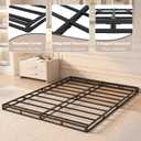 YORMDMO 3 Inch Box Spring, Queen Size Box Springs with Fabric Cover, Heavy Duty Metal Low-Profile Foundations Easy Assembly 3000 lbs Capacity