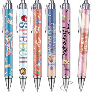 24 Pcs Speech Therapist Appreciation Gifts Speech Language Pathology Ballpoint Pens SLP Thank You Gifts for SLP Party Favors Birthday Gift Bag Stuffers Party Supplies