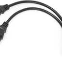 UPS Server C14 to 2 x C13 Y Splitter Adapter Extension Power Cable Cord (13.5 inch)