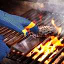 KITCHEN PERFECTION Silicone Smoker Oven Gloves -Extreme Heat Resistant BBQ Gloves -Handle Hot Food Right on Your Smoker Grill Fryer Pit|Waterproof Oven Mitts Grill Gloves |Superior Value Set+3 Bonuses