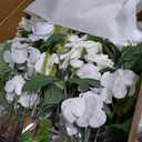 Ling's moment Free-Standing Wedding Aisle Runner Flowers Lily of The Valley | 17.5" Tall 4pcs Artificial Flowers Arrangement Chair Decoration for Centerpieces Ceremony Reception Rose Floral Party Indoor