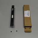 US Flat Slot Storm Door Mortise Lock Body Fits for Older Storm Doors, 5/16" Square Spindle Hub, 2-1/2" Handle PZ, 7/8" Backset, 7" Faceplate H.C., Non-Handed, Matte Black