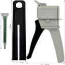 Dispenser Gun,Dispensing Gun Kit 50ml Impression Mixing Dispensing AB Gun 1:1/1:2