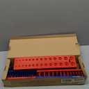 OEMTOOLS 22237 6 Piece SAE and Metric Socket Tray Set, SAE and Metric Socket Storage for Sizes 1/4", 3/8, and 1/2" Drive, Socket Holders and Socket Organizer Tray for Toolbox, Red and Blue