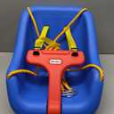 Little Tikes Snug 'n Secure Blue Swing with Adjustable Straps, 2-in-1 for Baby and Toddlers Ages 9 Months - 4 Years