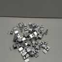 50 Pcs Grating Clip Saddle Clip Galvanized Carbon Steel for Screw Size 1/4 Inch for Industrial Flooring Drainage Systems Mezzanines Walkways Stair Treads