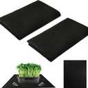 2Pack Automatic Plant Watering Mat 47.2"x39.4" Capillary Mat for Plants Watering Mat Automatic Watering System for Potted Plants 3mm Thick Self Watering Mat for Greenhouse Indoor Plants (Black)