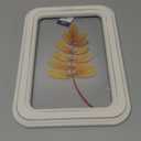 11.8 IN Clear Wall Sign Leaf, Yellow
