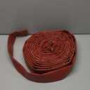 Gloxco 2" Red Heavy Duty Lay Flat Hose for Discharge or Backwash Water Transfer Applications, Reinforced PVC, 100' Length