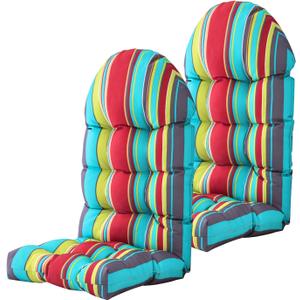Enipate Weather Resistant Adirondack Chair Cushions High Back Indoor Outdoor Patio Tufted Lounge Cushion Seat Pads