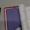 SHIELDON Real Leather Case Wallet for iPhone 17 6.3-inch 5G 2025 | Magnetic Closure | Folio | RFID Blocking Card Holder | Kickstand | Soft Shockproof Phone Cover | Wisteria Purple