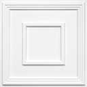 STICKGOO PVC Ceiling Tiles, 2'x2' Glue Up Ceiling Panel White to Prevent Breakage Cover 96 Sq. Ft, Pack of 24 Tiles, 24"x24"