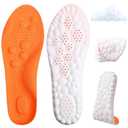 XLIUAX 1 Pair Breathable Insoles, 4D Cloud Cushion Insole Foam Arch Shoe Insoles Memory Support Foam Massage Insole for Man Lightweight Sports Comfortable(37-38)