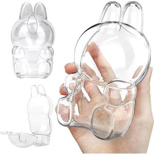 Protective Case for The Monsters Have a Seat, Display Box Hard Case Accessories Cover with Silicone Strap White - Sitting Case, Clear Sitting