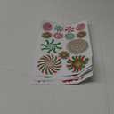 Christmas Candy Cane Stickers for Crafts 420PCS 3D Peppermint Candy Sticker Bulk Holiday Gingerbread Man House Sticker for Envelopes Cards Candyland Party Supplies Favors