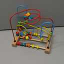 Timy First Bead Maze Roller Coaster Wooden Educational Circle Toy for Toddlers