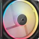 CORSAIR iCUE Link LX140-R RGB 140mm PWM Reverse Fan  Single Fan  Low-Noise, Magnetic Dome Bearing, Dual Light Loops, CORSAIR QuikTurn Screws, Zero RPM Mode  Black