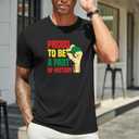 2 x 10 Sheets Black History Month Iron On Transfer Heat Press Decals Black and Proud Heat Transfers Patches for Clothing Hoodies Washable DIY Decoration Applique