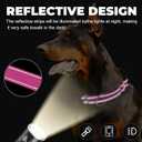 Martingale Collar for Dogs,Reflective Martingale Dog Collars with Quick Release Buckle,Adjustable Nylon No Pull Dog Collar for Walking Training (Red, Extra Large) (Medium)