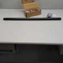 Ivilon Drapery Treatment Window Curtain Rod - Square Design 1 1/8 Rod. 28 to 48 Inch. Black