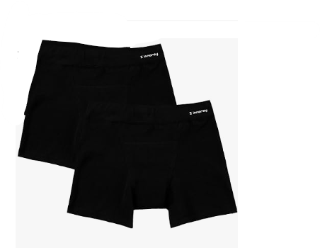 INNERSY Girls Period Underwear Cotton Boyshorts for Teen Aged 8-16 Panties (8-10 years old, Black)