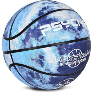 Wisdom Leaves Kids Youth Basketball Size 5 (27.5") Premium Rubber Indoor Outdoor Basketball for Teen Child Boy Girls Park Backyard Pool Play Games