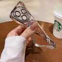 for iPhone 16 Pro Max Case 6.9-Inch 2024 Yellowing-Resistant Shockproof Phone Cover Anti-Scratch with Camera Lens Protector for iPhone 16 Pro Max Phone Transparent Case (Silver Border)