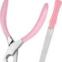 Large Dog Nail Clippers Wide Jaw Opening Heavy Duty Dog Nail Trimmer Cat Claw Clippers (Pink)