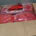8 Pcs Outdoor Patio Cushion Covers, Replaceable Waterproof Furniture Covers, Outdoor Non-Slip Covers with Zippers, Covers Only, Red