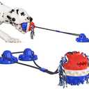 Interactive Dog Toys for Boredom and Stimulation, Mental Stimulation Toys for Dogs, Mental Stimulation Toys for Dogs, Tug of War Toys for Dogs, Suction Cup Dog Toy Tug of War, Aggressive Chew Toys for (Type C (American Blue))