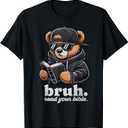 Bruh Read Your Bible Hip Hip Teddy Bear Christian Streetwear T-Shirt (Black), 4T