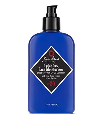 Jack Black Double-Duty Face Moisturizer, 8.5 Fl. Oz – SPF 20 Sun Protection, Long Lasting Hydrating Skincare, Lightweight Moisturizer, Men’s Facial Moisturizer