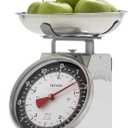 Taylor Mechanical Kitchen Food Scale with Bowl, Weighs Up to 11lbs, Measures in Grams and Ounces, Analog Cooking Scale for Baking, Black and Silver