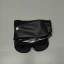 Polarized Solar Shield Fit Over Glasses Driving Sunglasses for Men and Women (Black)