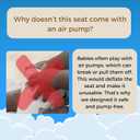 Inflatable Baby Seat and Floor Chair, Sit Me Up for Infants 648 Months, Infant Support Seat, Color Your Own Animal,Print Inflatable Chair