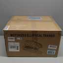 Under Desk Elliptical Machine, Electric Elliptical Leg Exerciser for Seniors with 12 Adjustable, Portable Quiet Elliptical Exercise Machine, Seated Pedal Exerciser with Remote Control (Orange)